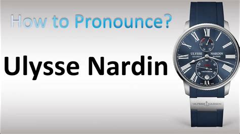 pernouce panerai|how to pronounce ulysse nardin.